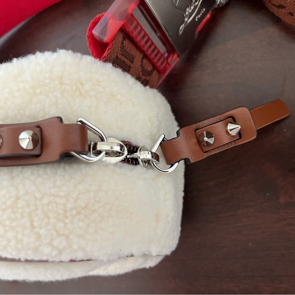 Christian Louboutin Cream and Brown Crossbody Bag - Picture 5 of 8